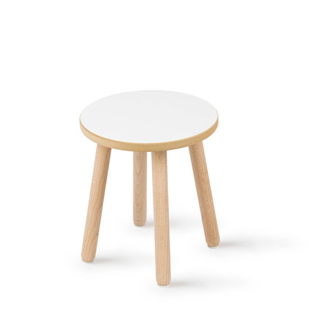 Krzesełko dla dzieci okrągłe białe