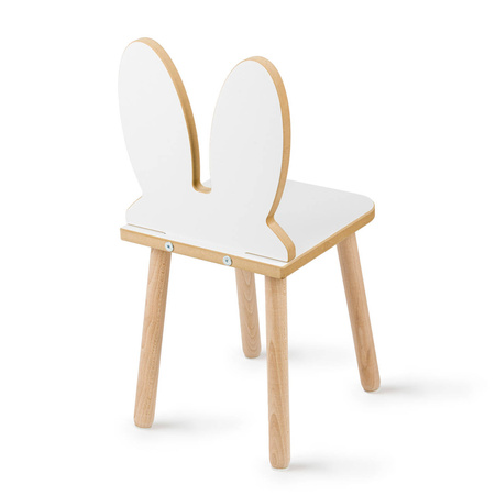 Krzesełko dla dzieci Króliczek białe