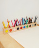 Drewniany sorter na kredki 10 kolorów Montessori
