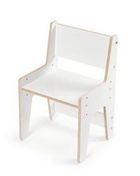 Drewniane krzesełko dla dziecka rosnące białe