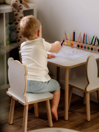 Stolik dla dzieci prostokąt biały