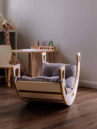 Poduszka do bujaka Montessori M szara