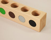 Drewniany sorter na kredki 10 kolorów Montessori