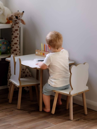 Stolik dla dzieci prostokąt biały