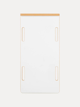 Zjeżdżalnia ze ścianką wspinaczkową do bujaka biała M